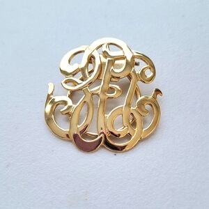 Goldtone Scarf Clip